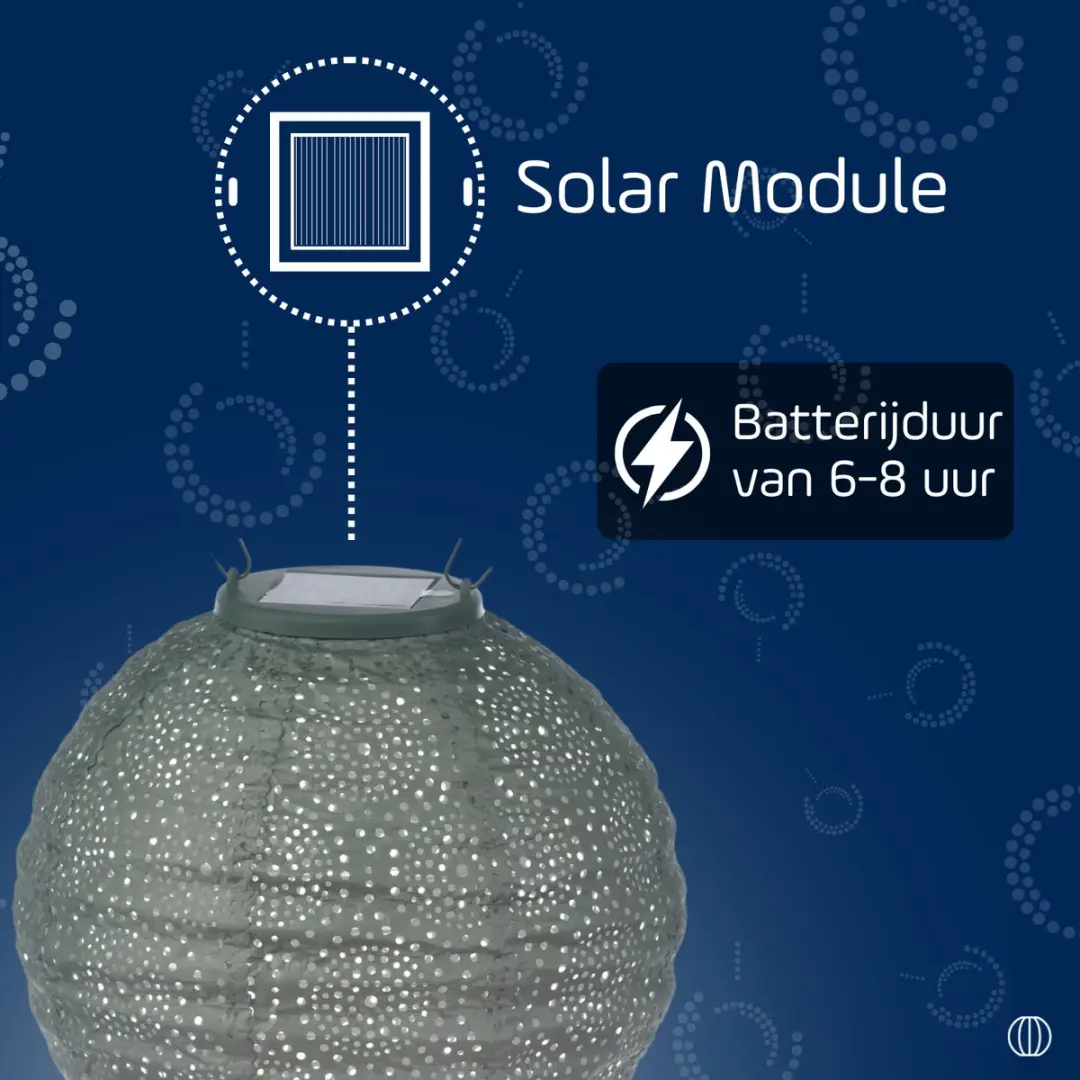 Lumiz Zonne Tuinverlichting Rond 20cm - Lichtgroen