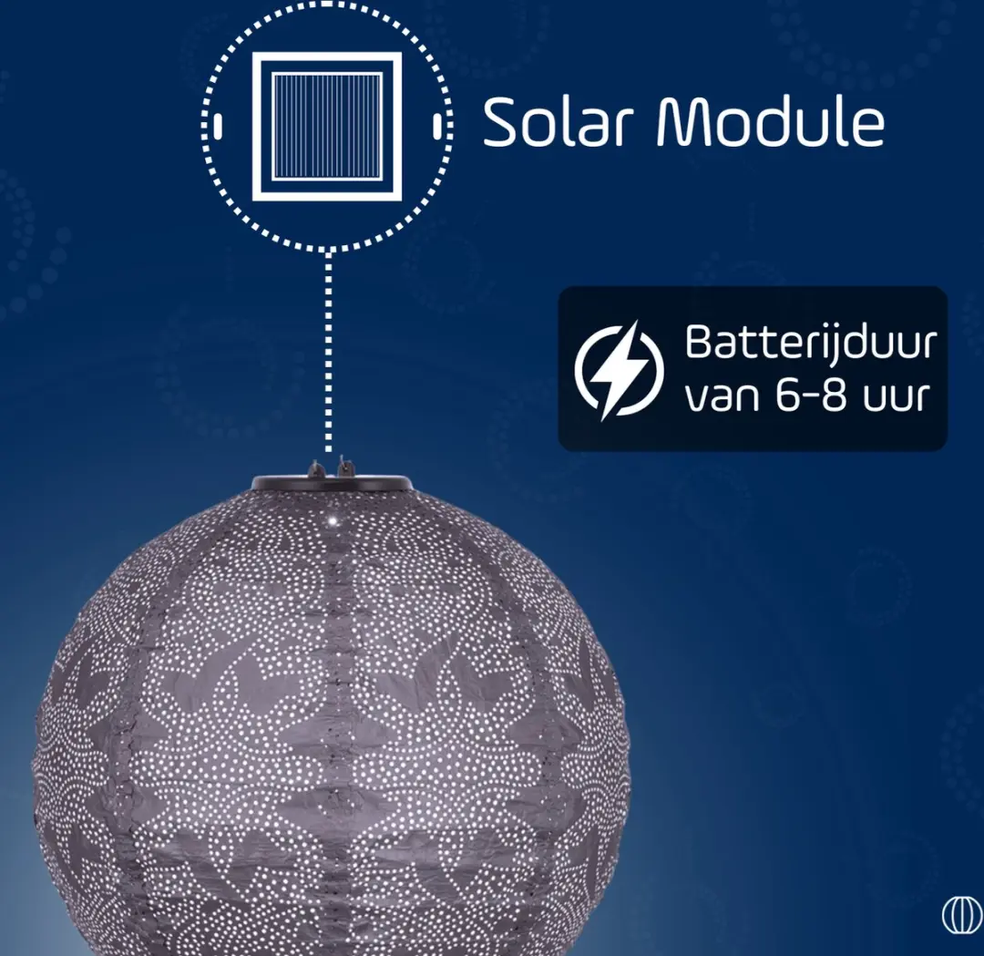 Lumiz Marrakesh Zonne Tuinverlichting - 0.1W - 30cm - Paars