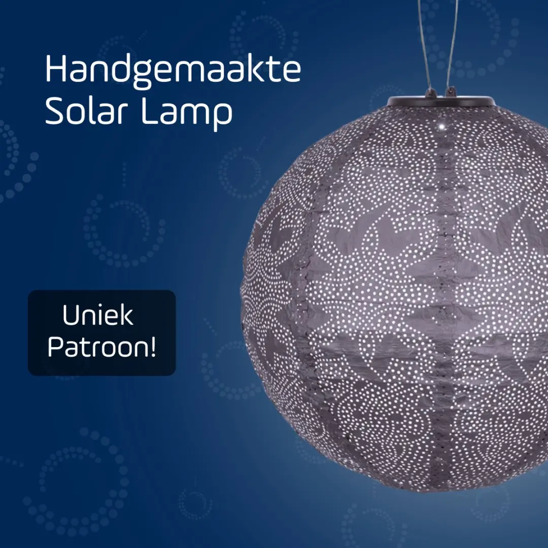 Lumiz Marrakesh Zonne Tuinverlichting - 0.1W - 30cm - Paars