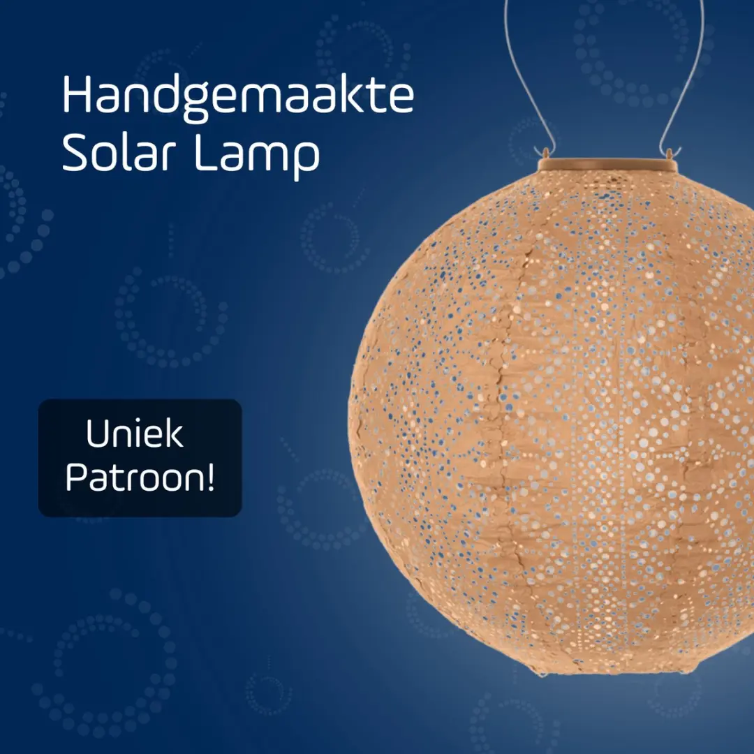 Lumiz Solar Tuinverlichting Lace Rond 30cm - Abrikoos
