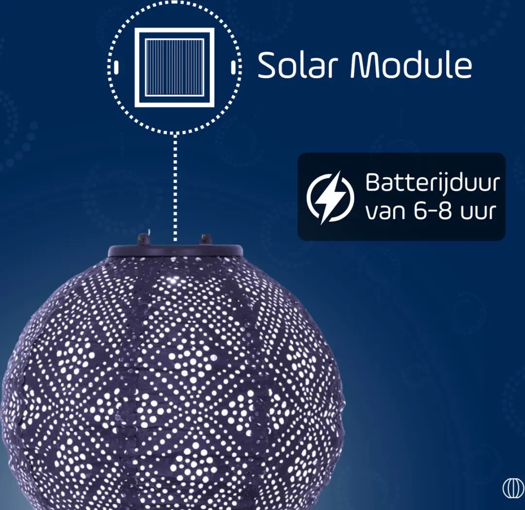 Lumiz Solar Tuinverlichting Topaze Rond 20cm - Blauw/Paars