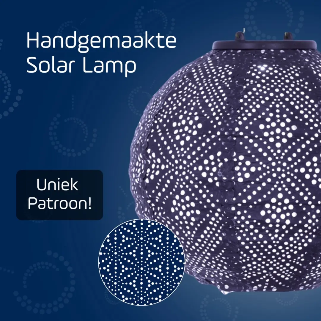 Lumiz Solar Tuinverlichting Topaze Rond 20cm - Blauw/Paars