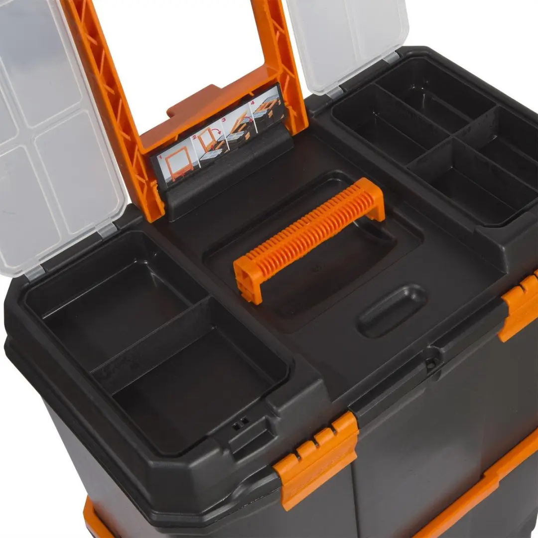 Handy Gereedschapskoffer 10932 Leeg - Zwart/Oranje