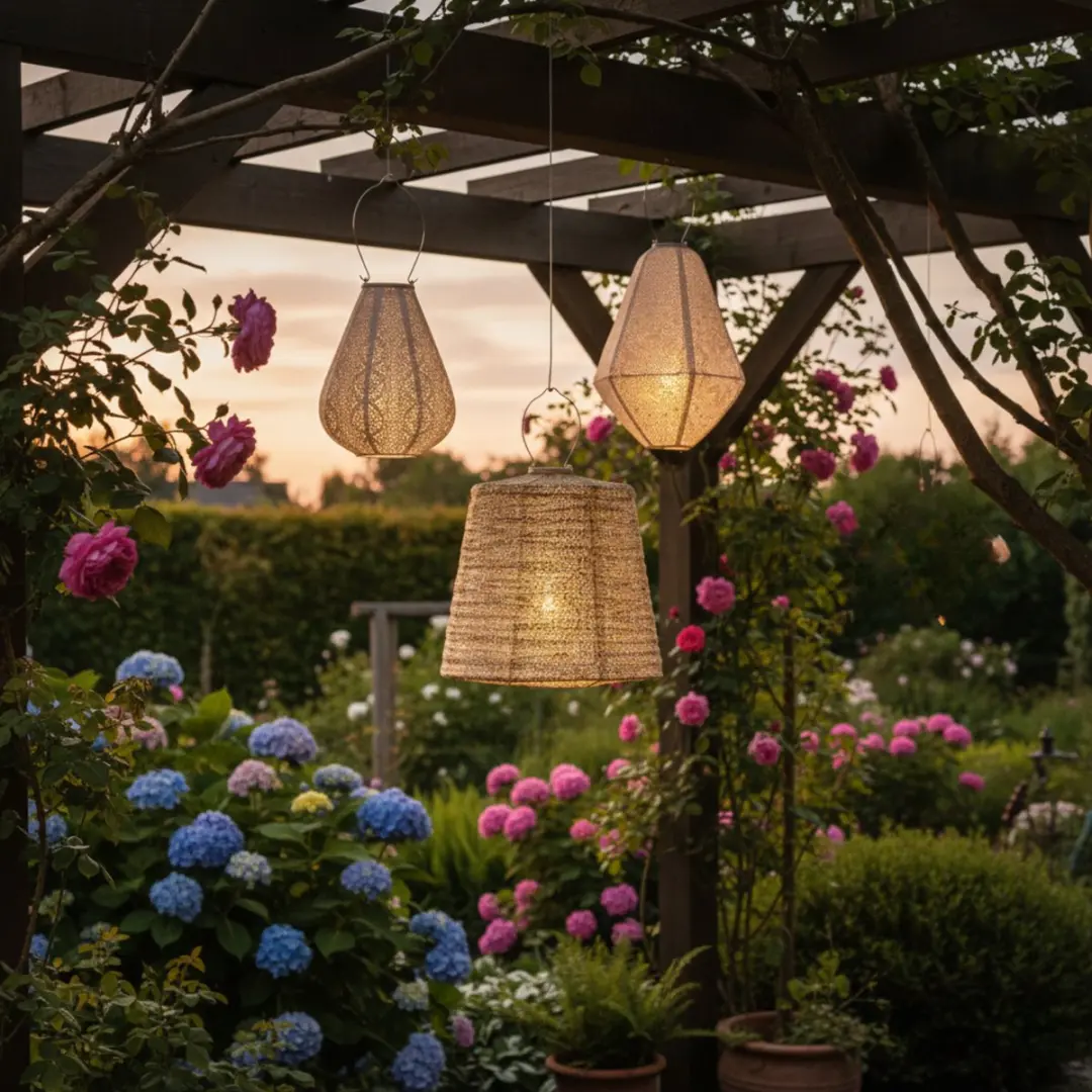 Lumiz Tuinlamp Zonne-energie Kop Lipe Set - 3 Stuks - Softblush/Goud - afbeelding 6 van 6