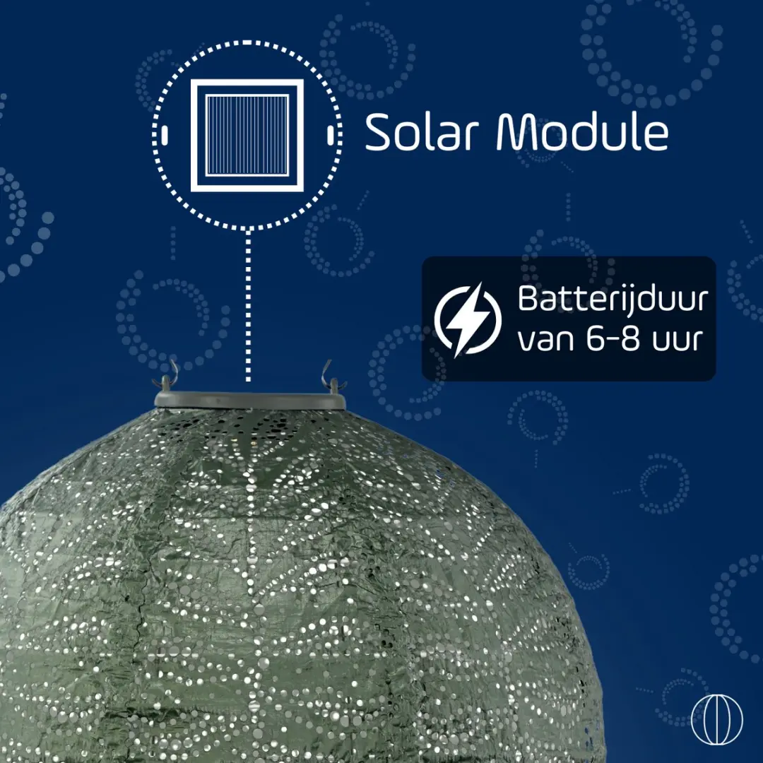 Lumiz Solar Lampion Future Dusk Sage Green - 3 Stuks