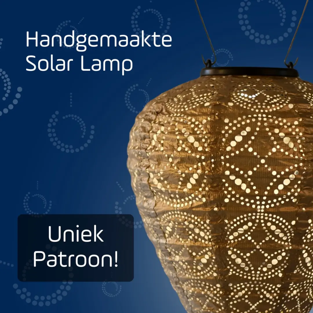 LUMIZ Solar Tuinverlichting Klaproos Set - 2 Stuks - Koper