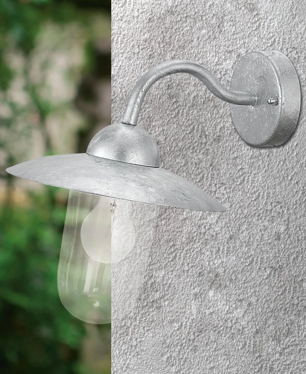 Eglo Milton Wandlamp E27 - 31cm Grijs - afbeelding 6 van 6