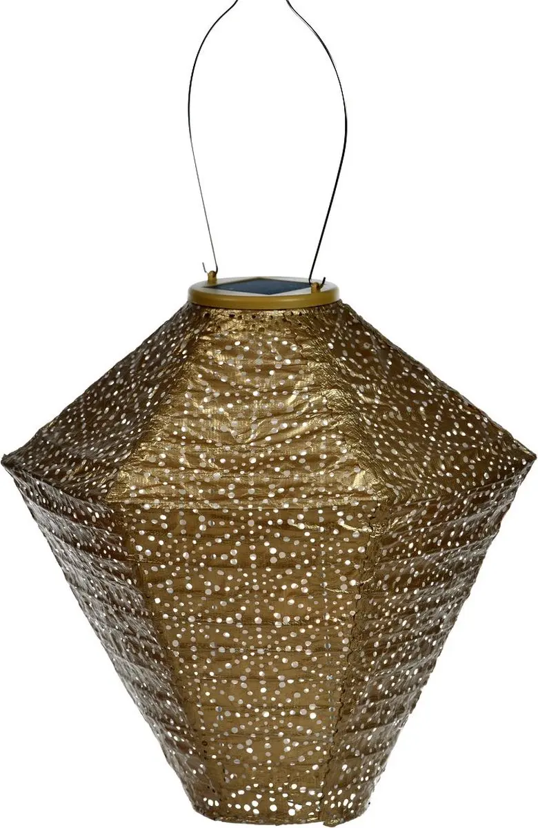 LUMIZ Hyacint Solar Tuinverlichting 2 Stuks - Taupe/Goud