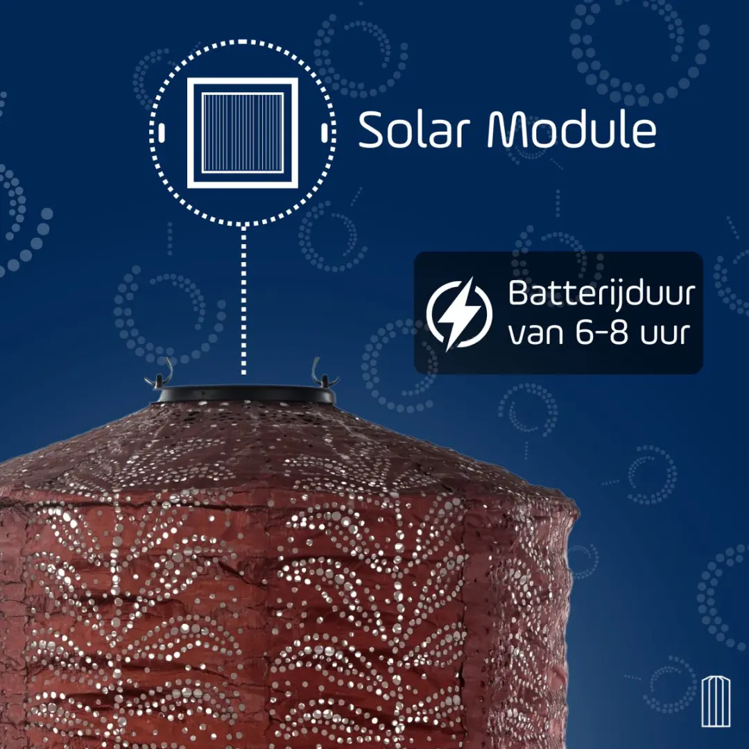 Lumiz Solar Tuinverlichting Folia Cylinder 28cm - Koper