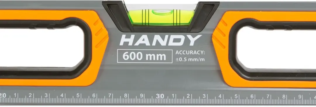 Handy Magnetische Waterpas 60cm - 3 Libellen - 10624B - Grijs/Oranje - afbeelding 6 van 6