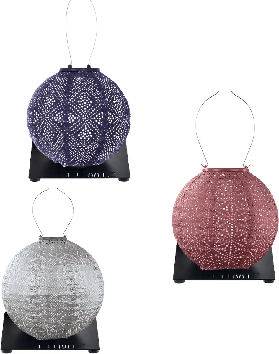 Lumiz Solar Buitenlampionnen Monach Set