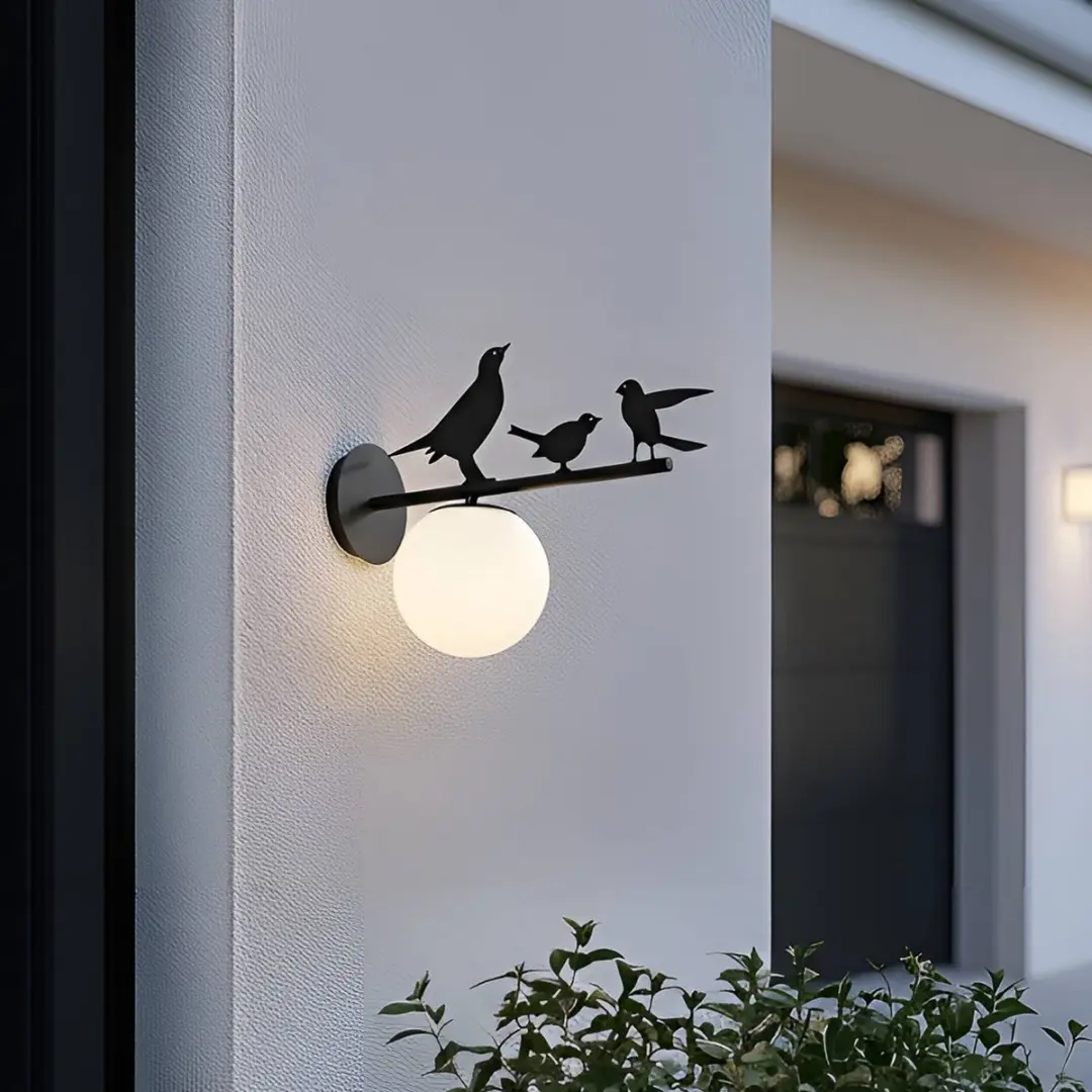 Lindby Wandlamp Buiten 1 Licht E14 - Zwart