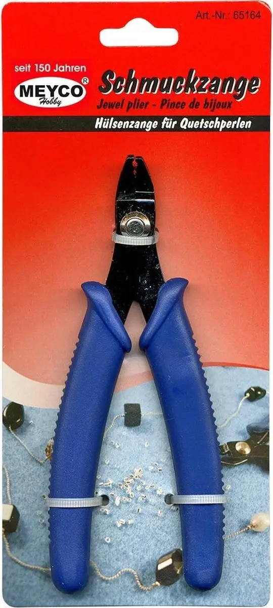 Meyco Sieraden Tang 13cm - Zwart/Blauw