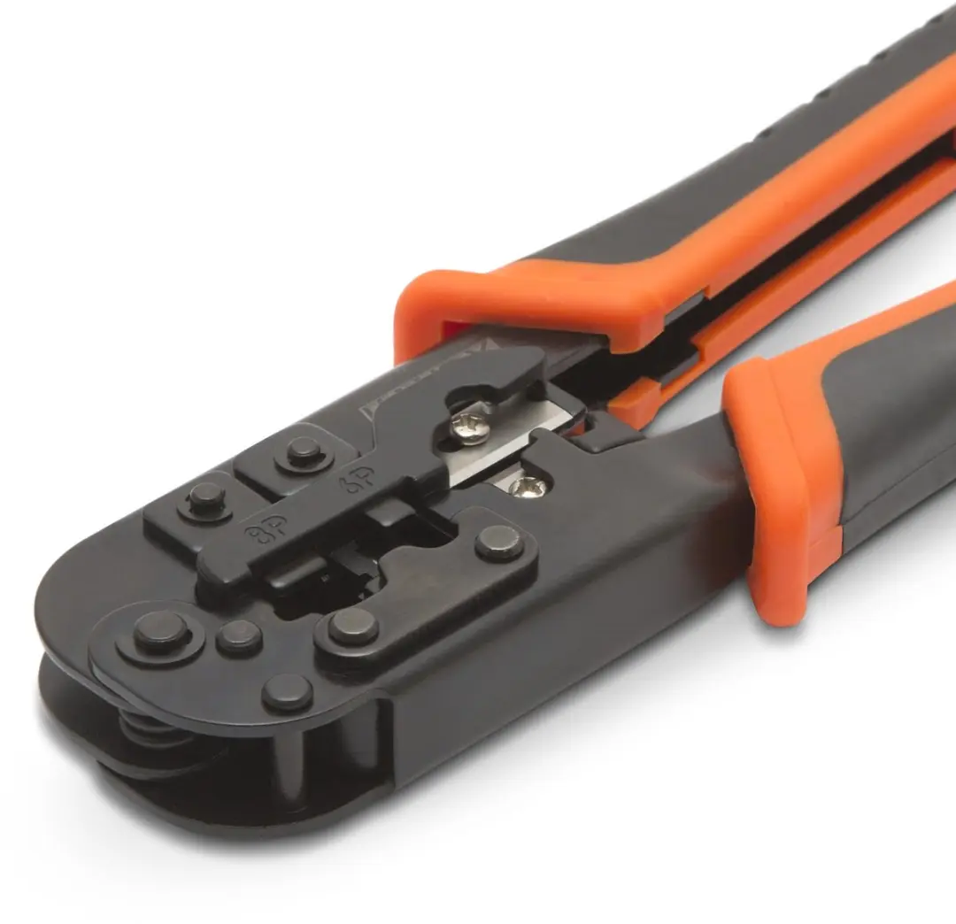 Handy Krimptang Modulair - RJ11/RJ12/RJ45 - 190mm - Oranje/Zwart
