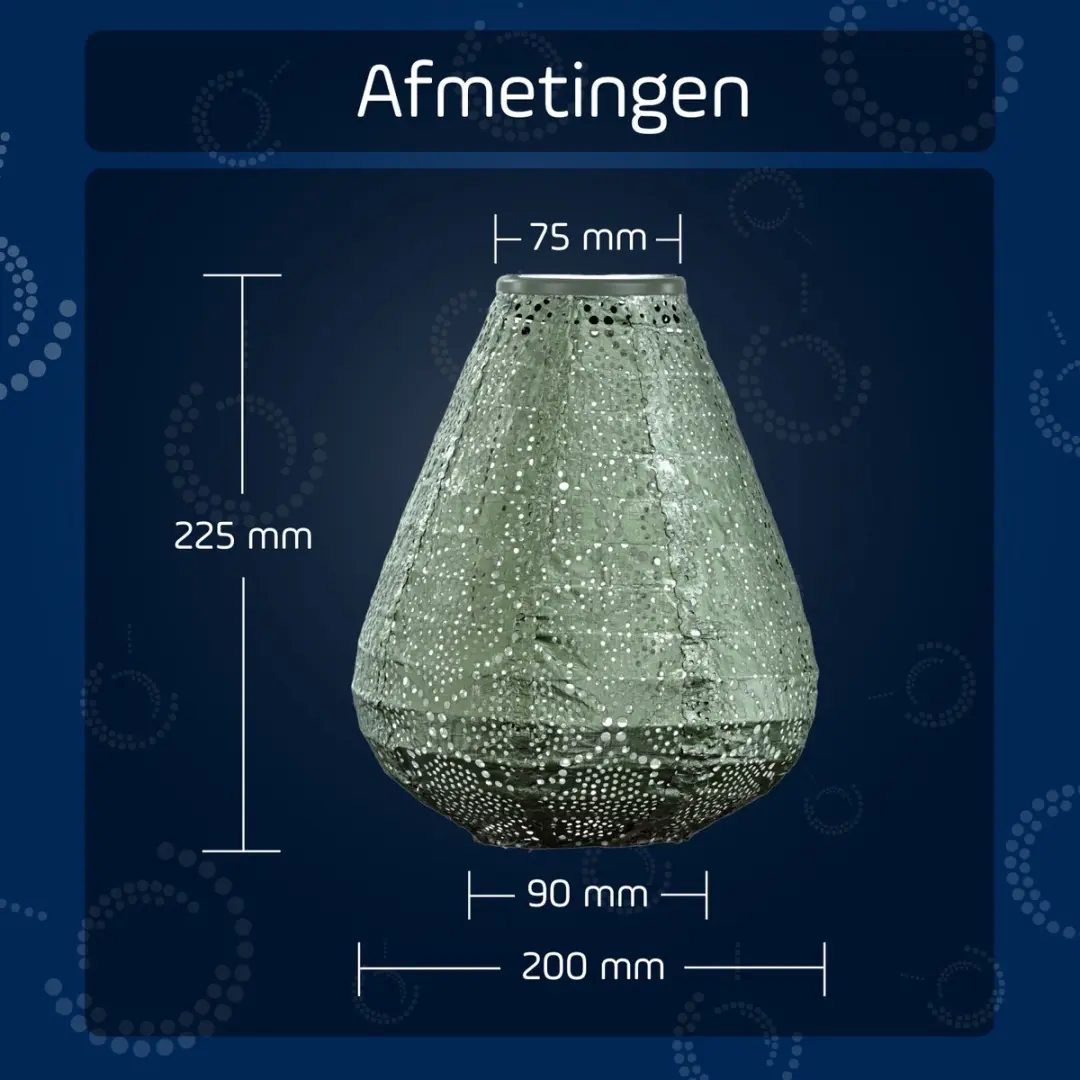 Lumiz Solar Tuinverlichting Sage Green 20cm - afbeelding 6 van 6