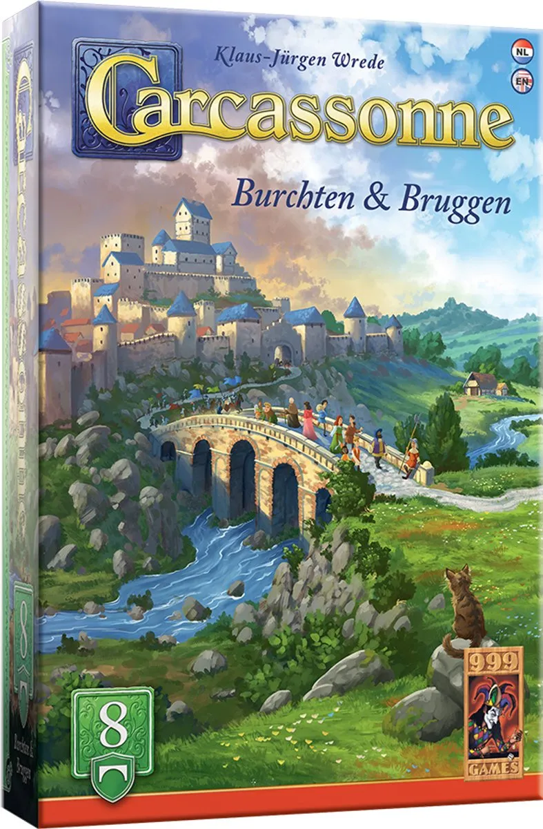 999 Games Carcassonne Burchten & Bruggen Uitbreiding 8 - NL/EN