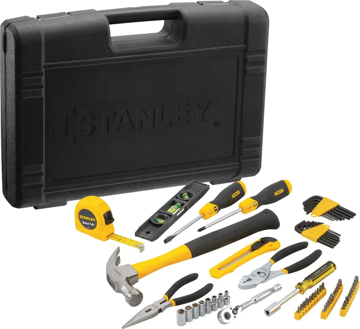 Stanley Gevulde Gereedschapsset STMT0-94248 - 65-delig - Geel/Zwart