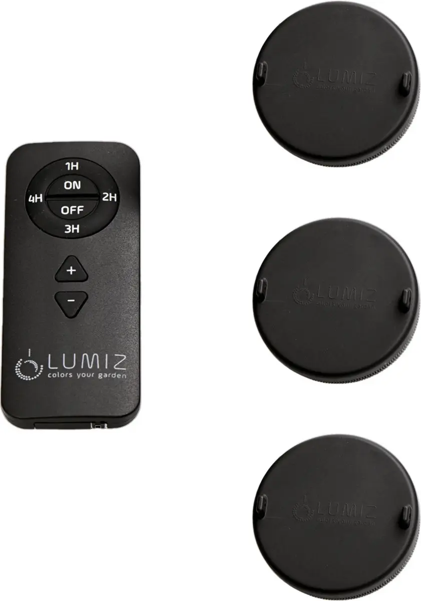 Lumiz Afstandsbediening 4000K - 4 Stuks - Zwart