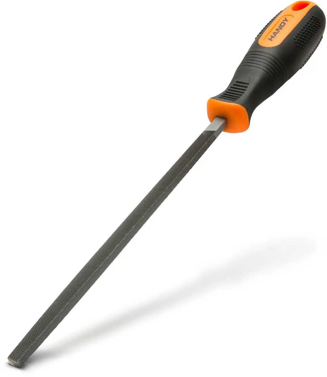 Handy Precisievijl Vierkant 10610 - Middelgrof - Grijs/Oranje/Zwart