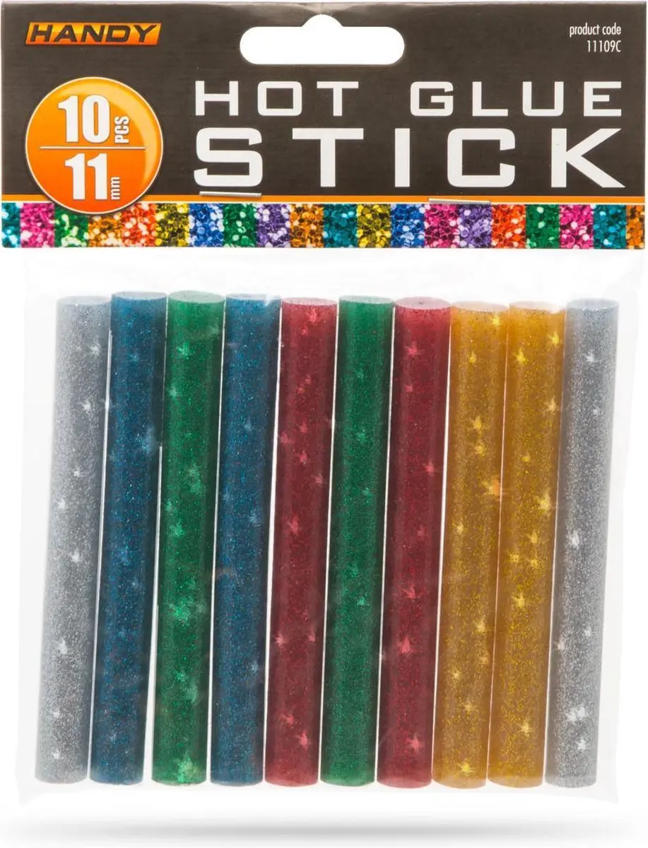 Handy Lijmpistool Glitter Vullingen 11mm - 10 Stuks
