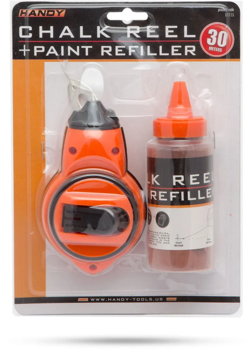 Handy Slaglijnmolen Set 30m - Rood Krijtpoeder - afbeelding 6 van 6