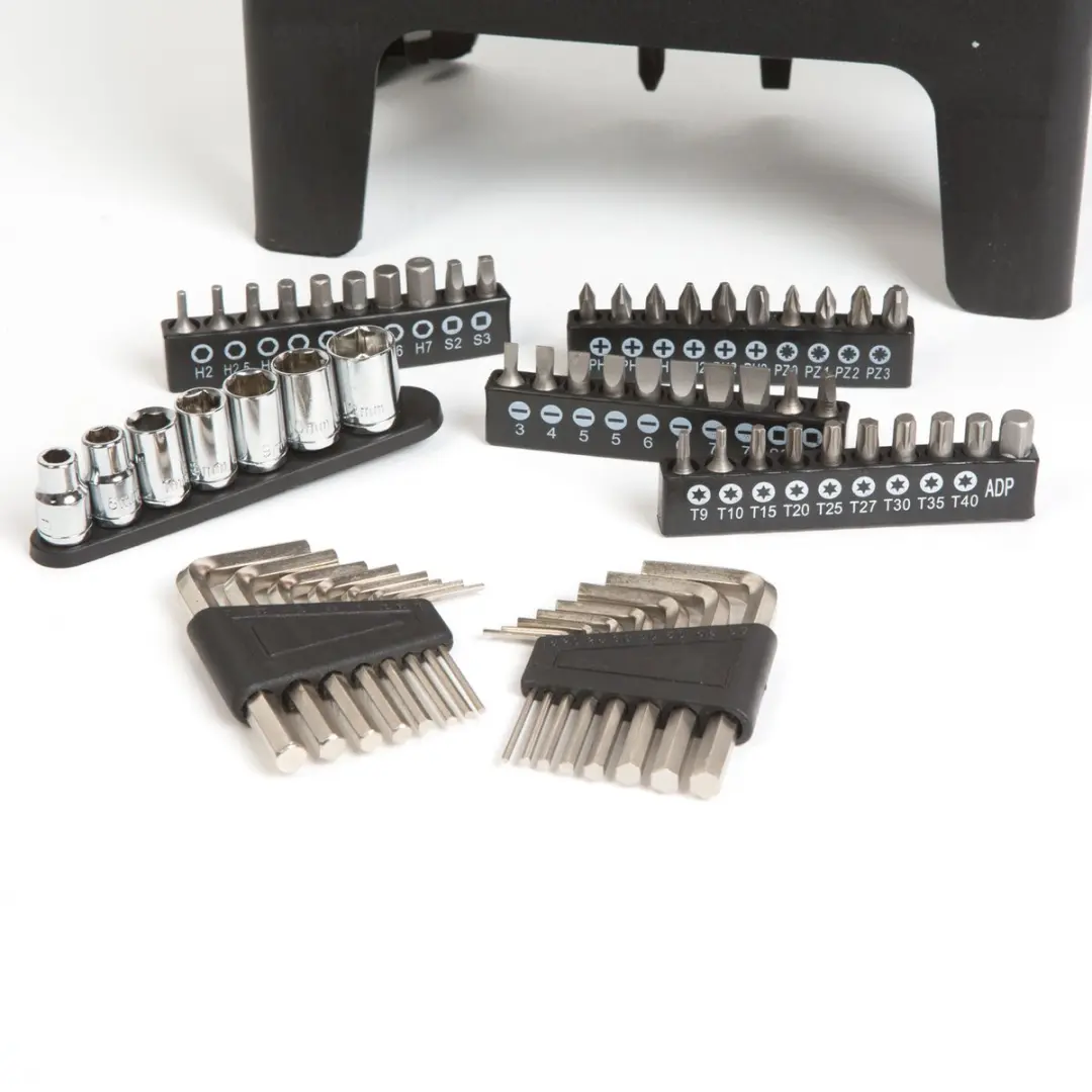 Handy 77-delige Schroevendraaierset 10695 - PH/PZ/Torx/Inbus/Sleuf - Oranje/Zwart