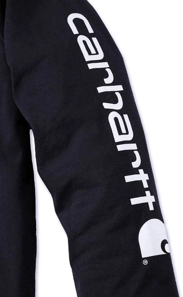 Carhartt EK231 Signature Sleeve Longsleeve T-Shirt - M - Zwart