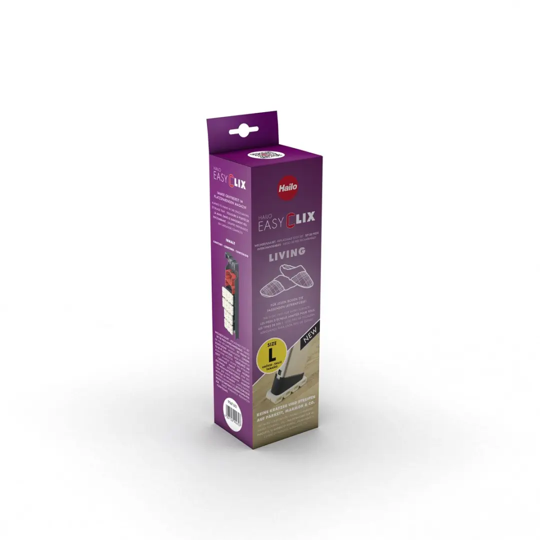 Hailo 9947-001 EasyClix Living L Verwisselbare Voet - Trap
