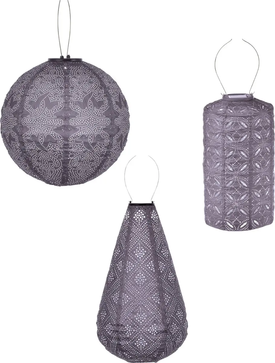Lumiz Solar Lampion Paarse Set