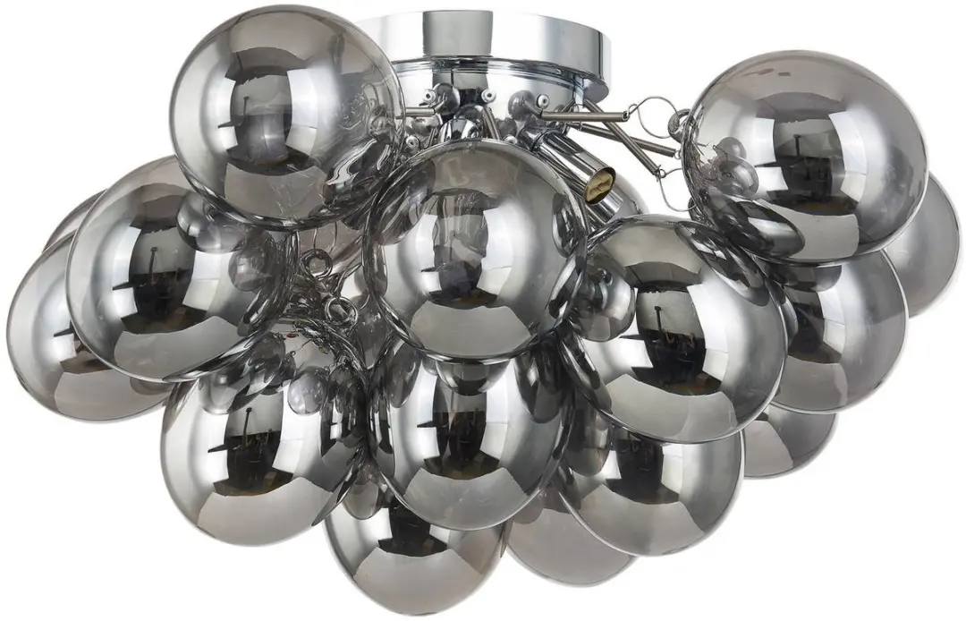 Lucande Plafondlamp 6xG9 50cm - Rookgrijs