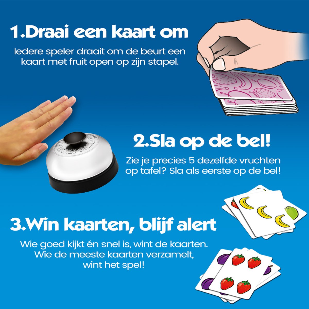 999 Games - Halli Galli - Actiespel - Het spel met de bel - Kinderspel - Gezelschapsspel - Familiespel - Reactiespel - Klein cadeautje