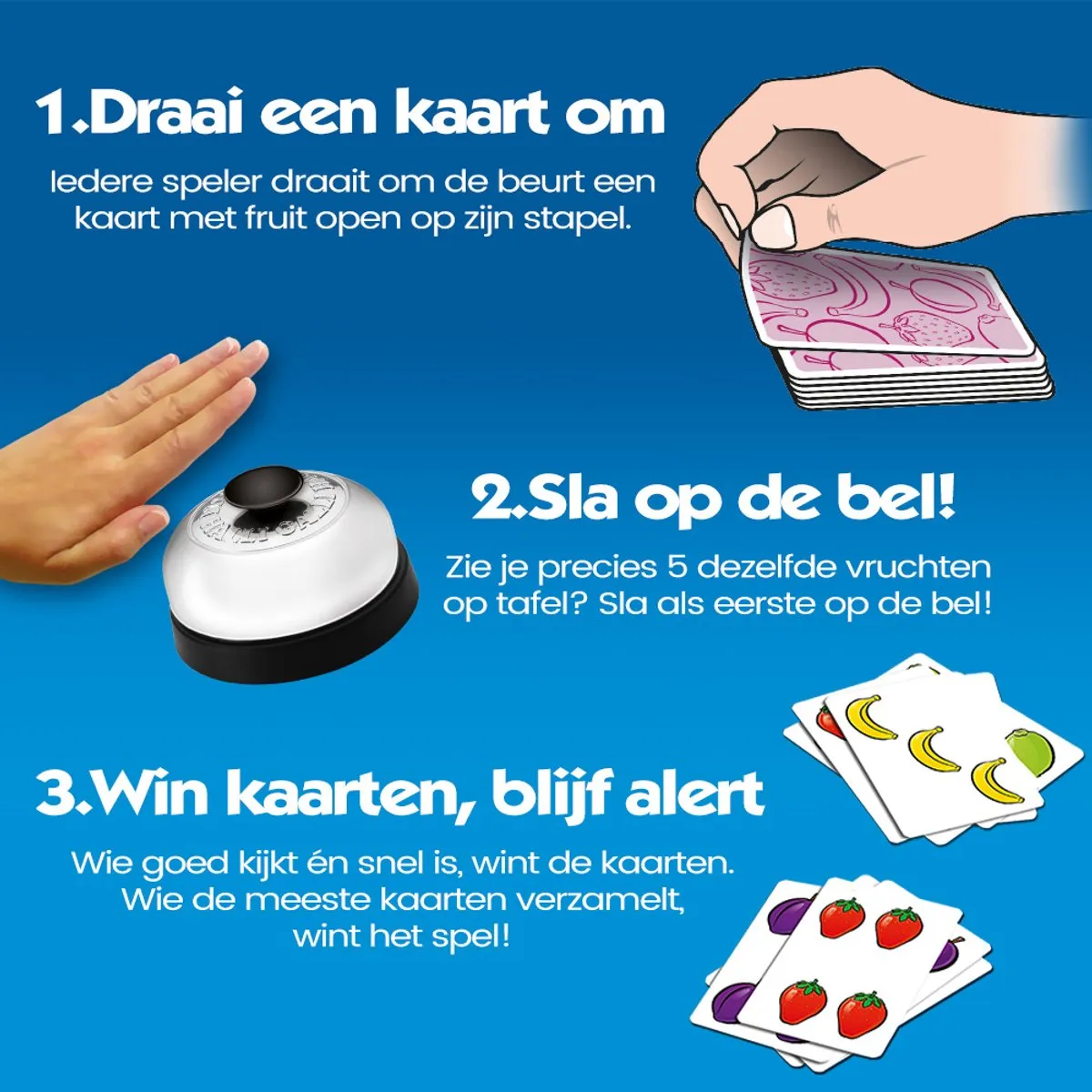 999 Games Halli Galli Actiespel - 56 Kaarten & Bel