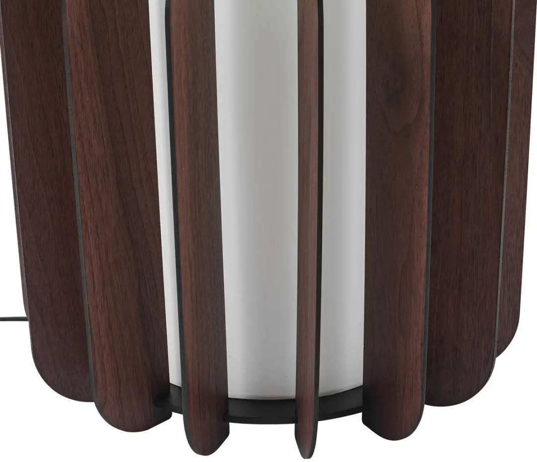 Lucande Vloerlamp Hout Beige - 1 Lichtpunt E27