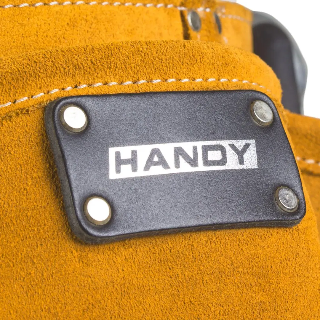 Handy Gereedschapsgordel met Hamerhouder - 7 Vakken - Leer - Oranje