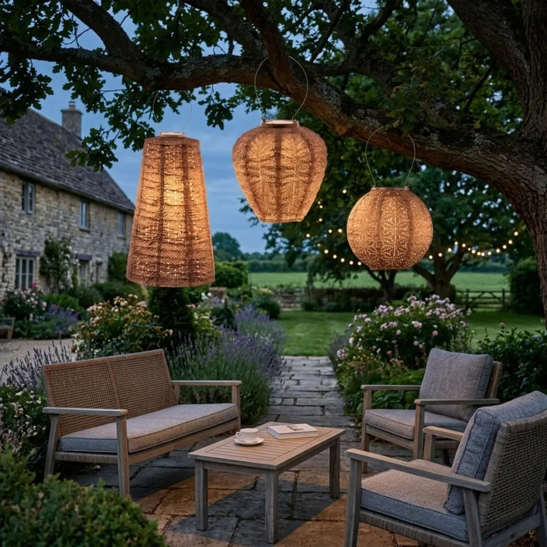 Lumiz Tuinlamp Solar Lampion Whit Sunday Set - 3 Stuks - Mocha Mousse
