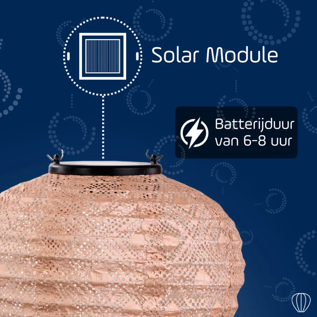 LUMIZ Solar Tuinverlichting Mosaic Balloon 20cm - Roze