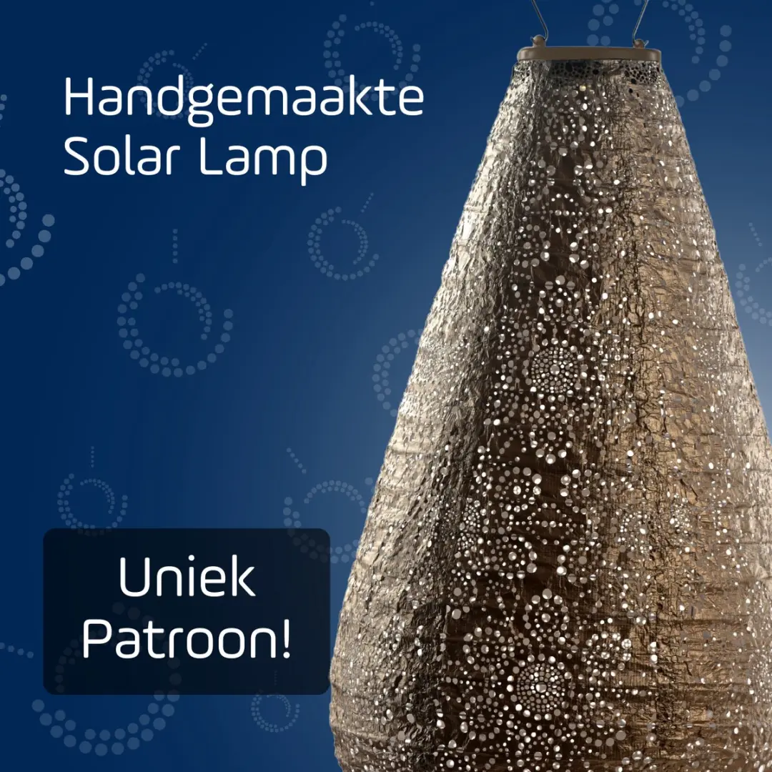Lumiz Fiore Drop Solar Buitenlamp 28cm - Goud