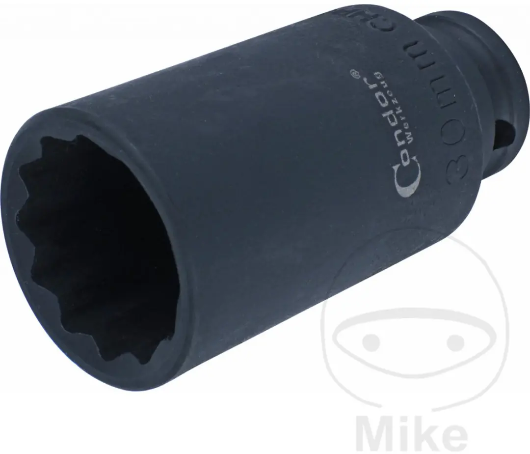 Condor Dopsleutel 1/2" 30mm 12-kant - Zwart
