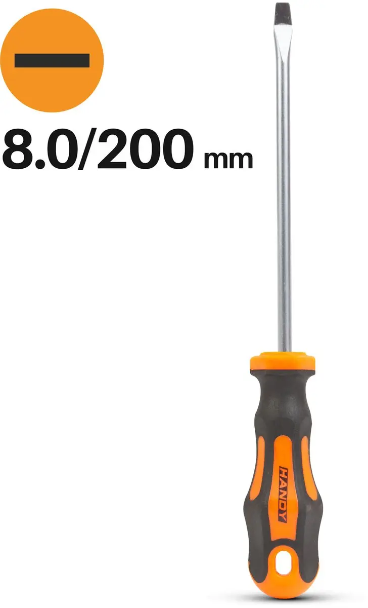Handy Platte Schroevendraaier 8mm SL 10521