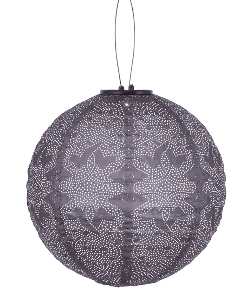 Lumiz Amanohashidate Set Zonne-energie Lampionnen - 2 Stuks - Abrikoos & Paars
