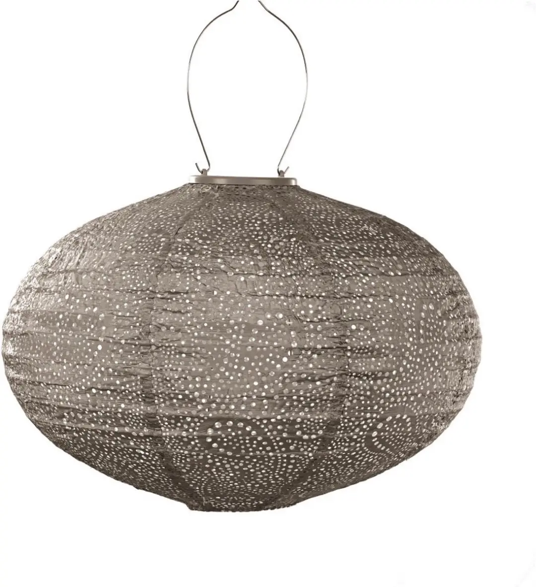 LUMIZ Paisley Oval Zonne Tuinverlichting 40cm