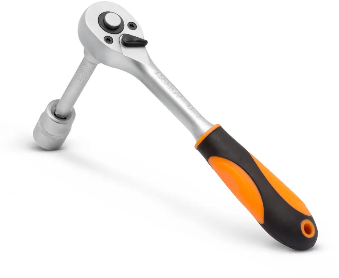 Handy Ratel Dopsleutelset 1/4" 10857A - 12-delig - 5-13mm - Zwart/Zilver/Oranje