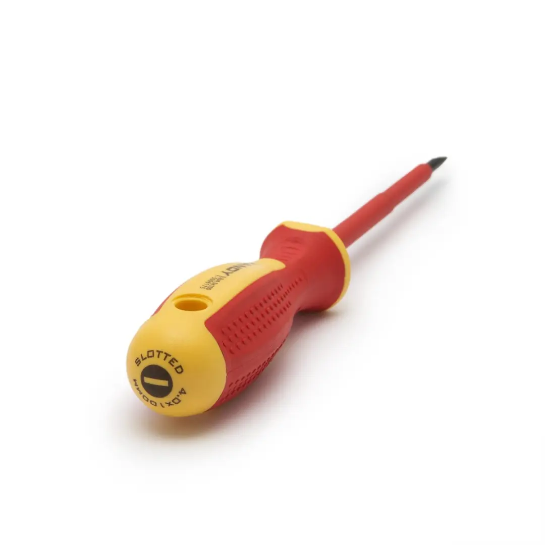 Handy Platte Geïsoleerde Schroevendraaier 1000V 4x100mm