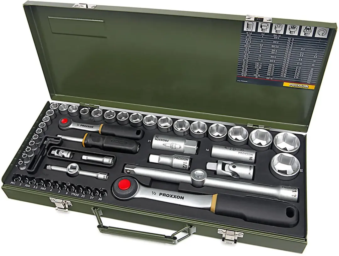 Proxxon Industrial 23040 Dopsleutelset - Metrisch 56-delig