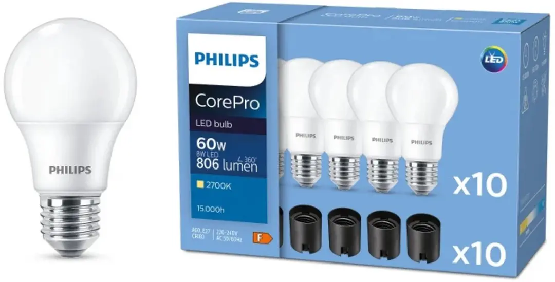 Philips Corepro LED E27 Peer Mat 8W 806lm