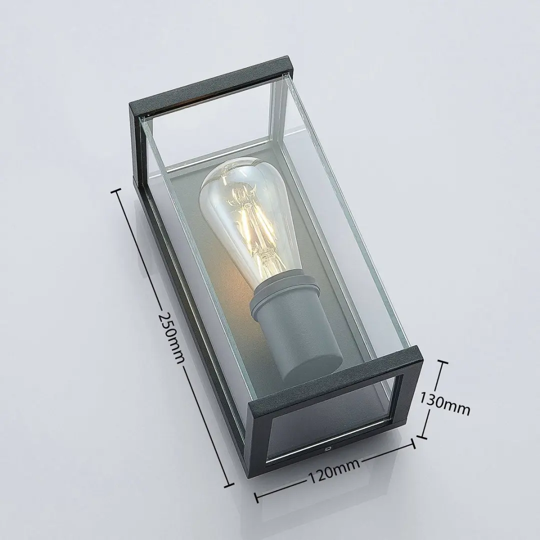 Lindby Wandlamp Buiten 1 Licht - Antraciet