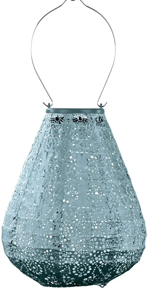 LUMIZ Whitehaven Tulip Lampionnen - 2 Stuks - Sage Green/Grijs Blauw