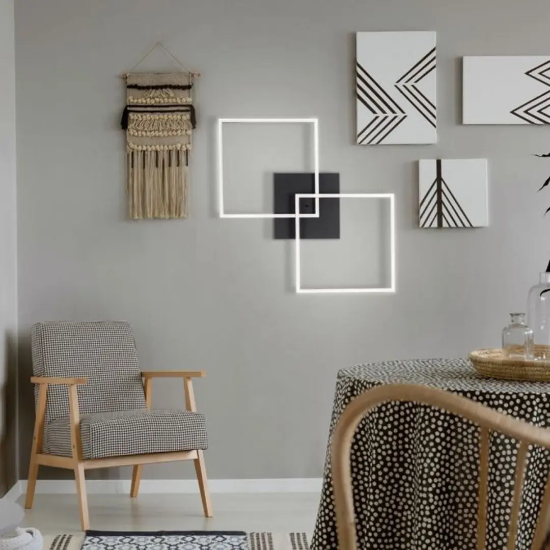 Paul Neuhaus Amanda LED Plafondlamp 2-licht - Zwart