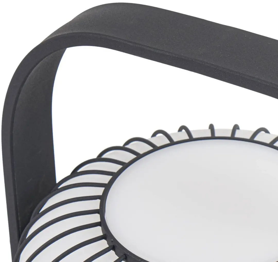Lucande Terraslamp 1 Licht E27 - 64cm - Zwart/Wit