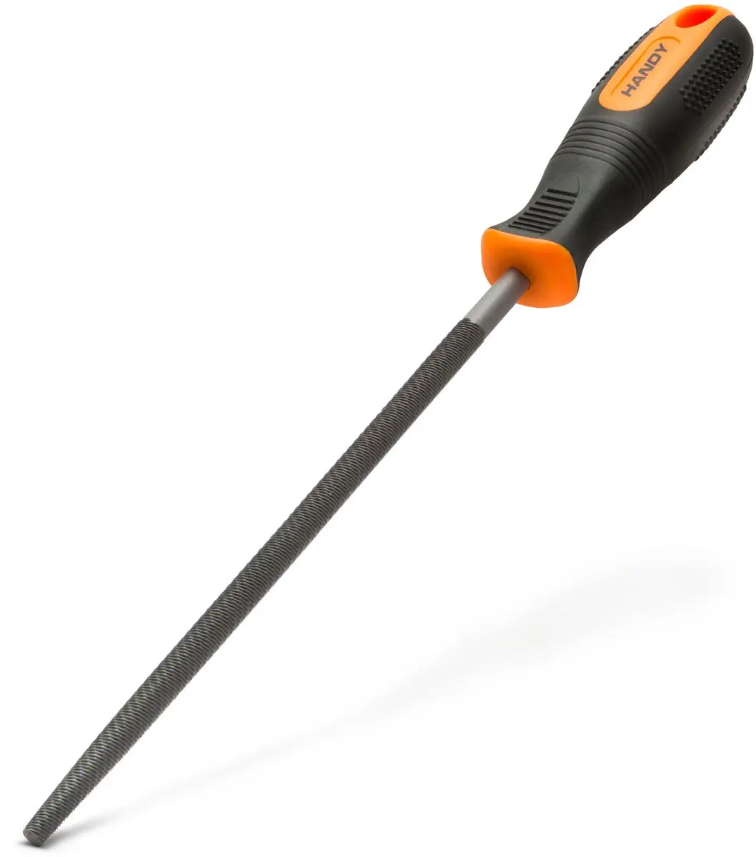 Handy Precisievijl 10613 - Bastard Cut - Middelgrof - Grijs/Zwart/Oranje